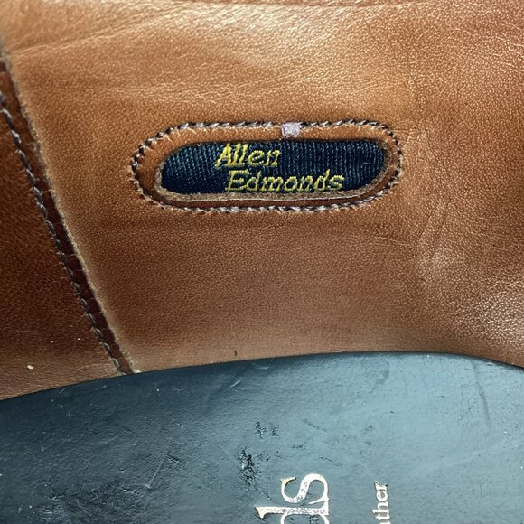 Allen Edmonds Clifton Mens Leather Oxford Captoe Dress Shoes Brown - Picture 12 of 13